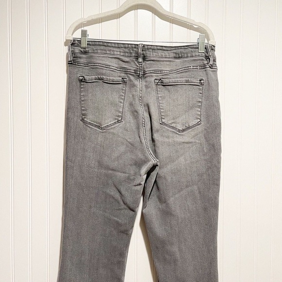 KanCan Grey Rainn Ultra High Rise Flare Jeans Button Fly Size 31 - Picture 6 of 8